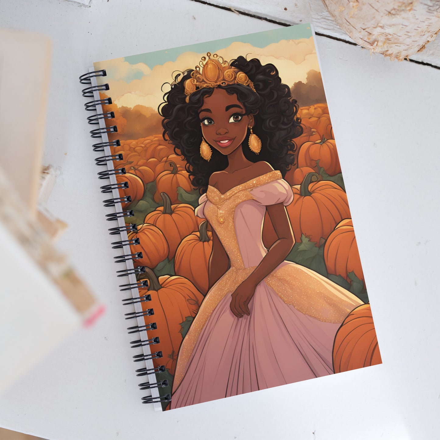 Pumpkin Patch Princess 6 Spiral notebook