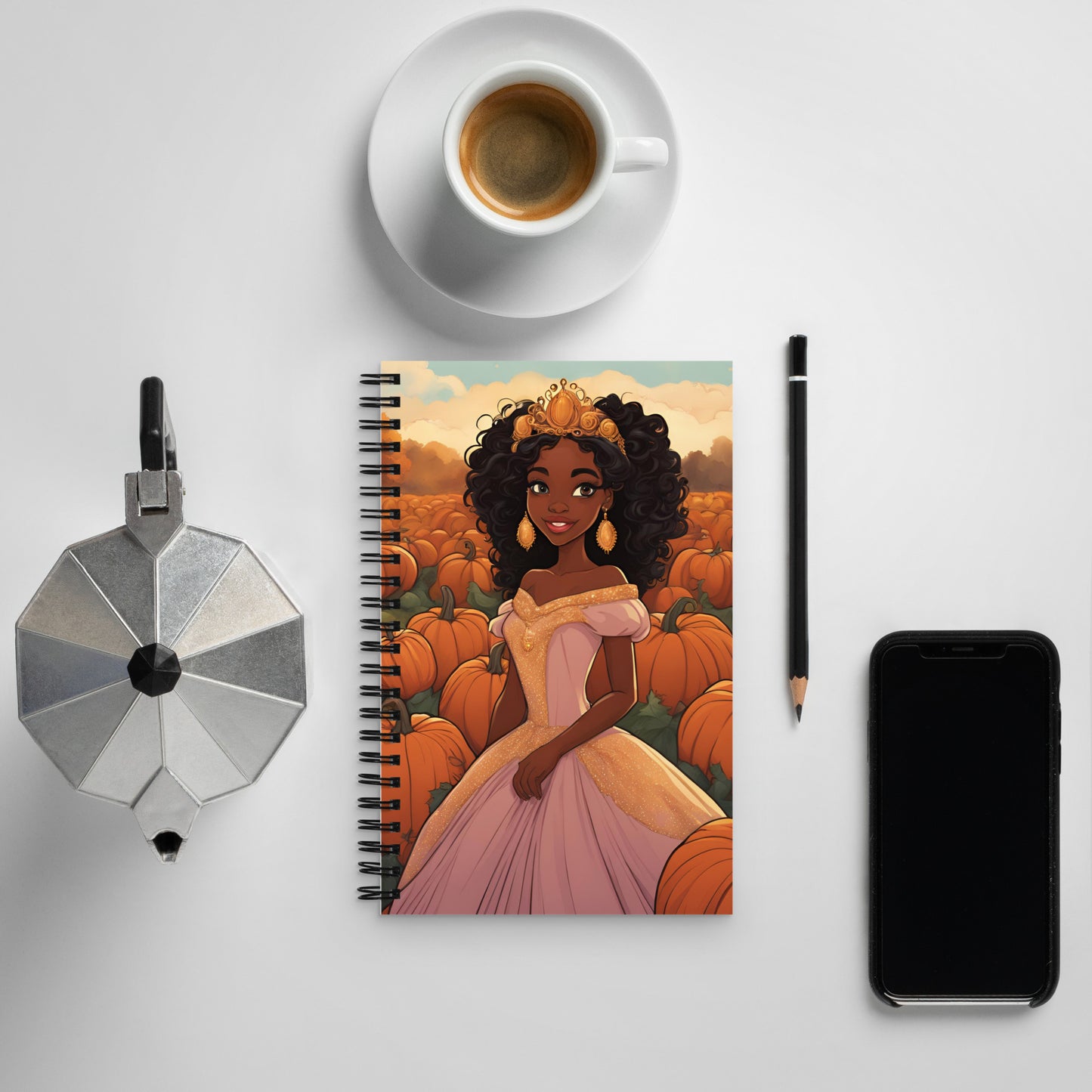 Pumpkin Patch Princess 6 Spiral notebook