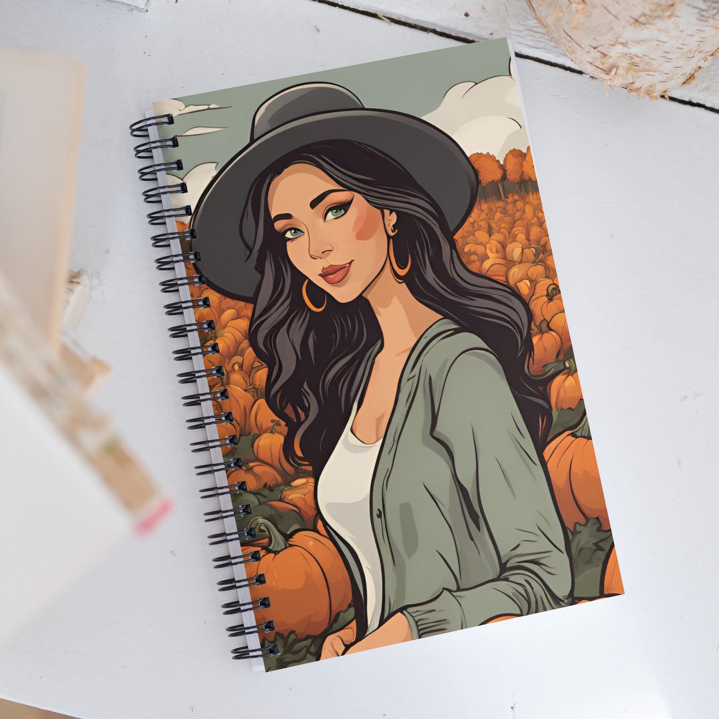 Pumpkin Patch Princess 7 Spiral notebook