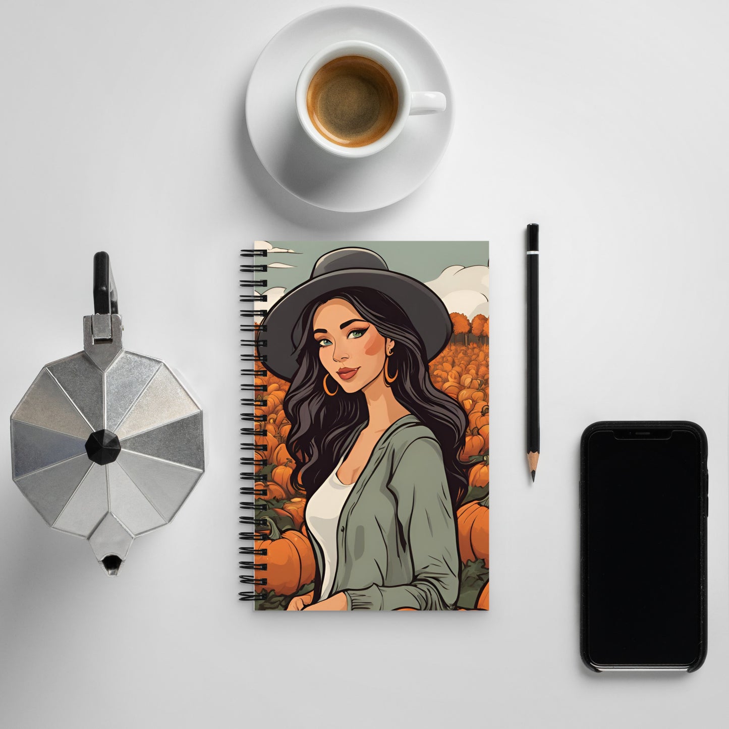 Pumpkin Patch Princess 7 Spiral notebook
