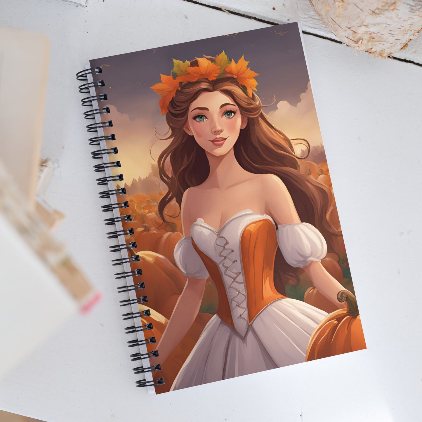 Pumpkin Patch Princess 8 Spiral notebook
