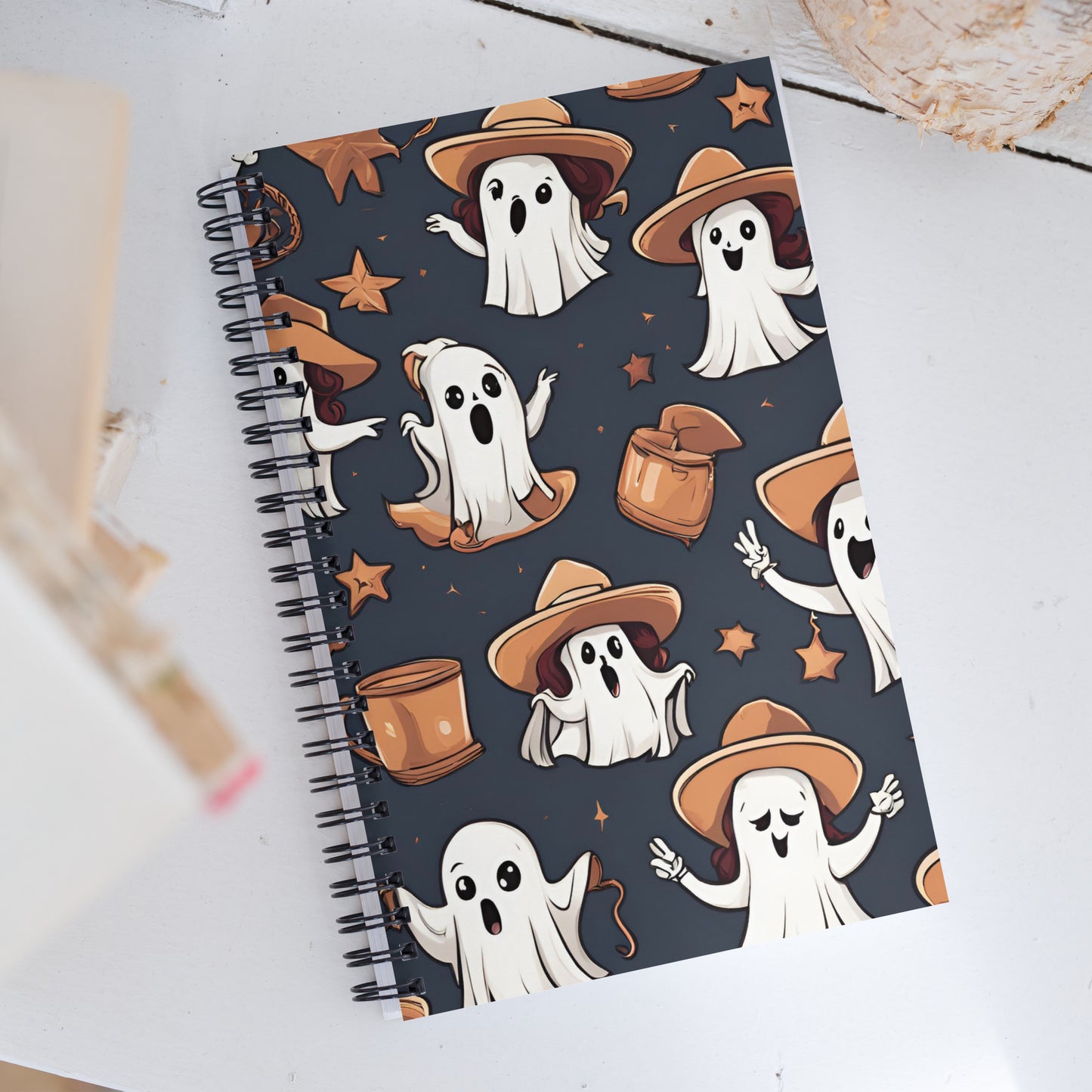 Cute Ghosts Spiral notebook