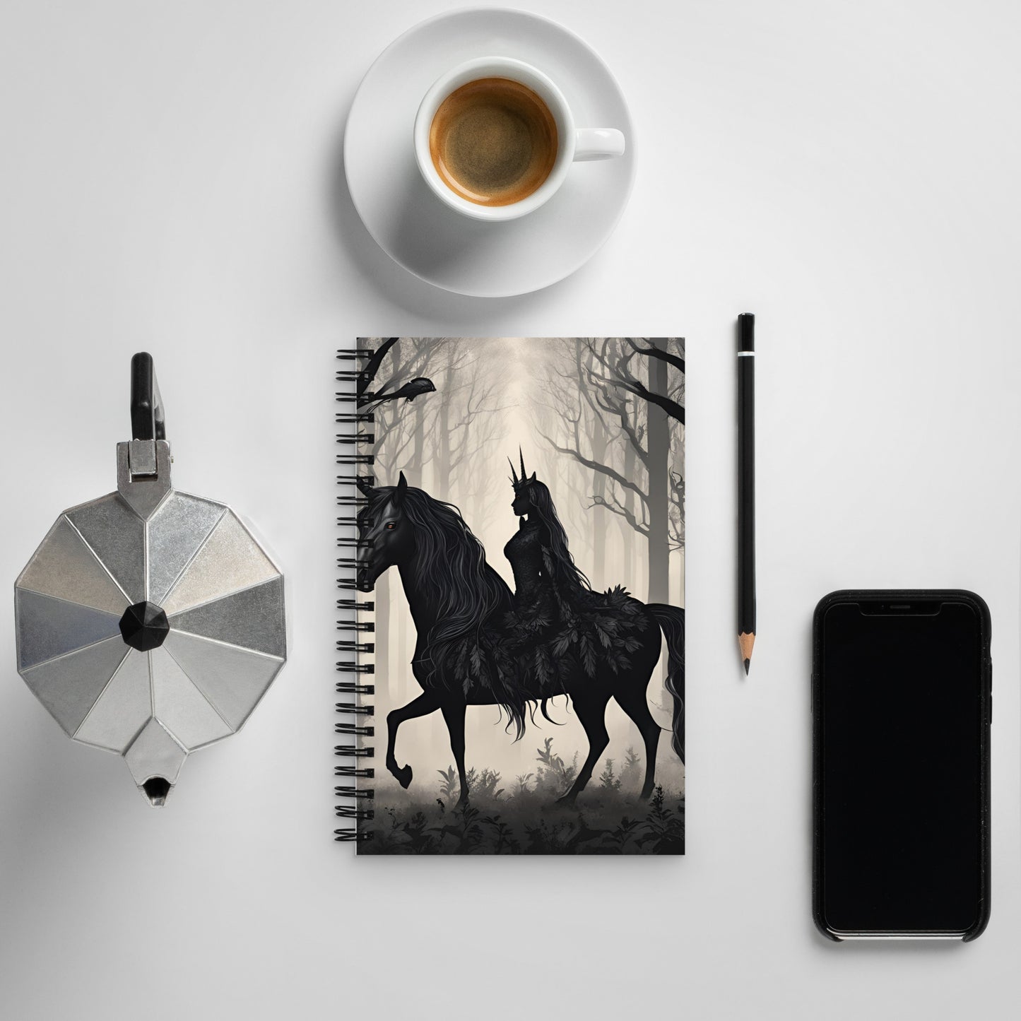 Dark Forest Spiral notebook