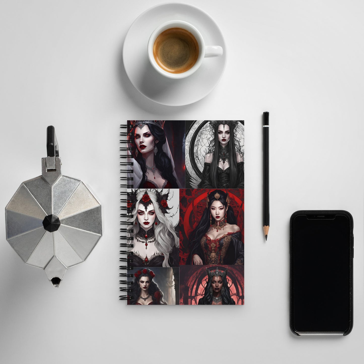 Vampire Queen Spiral notebook