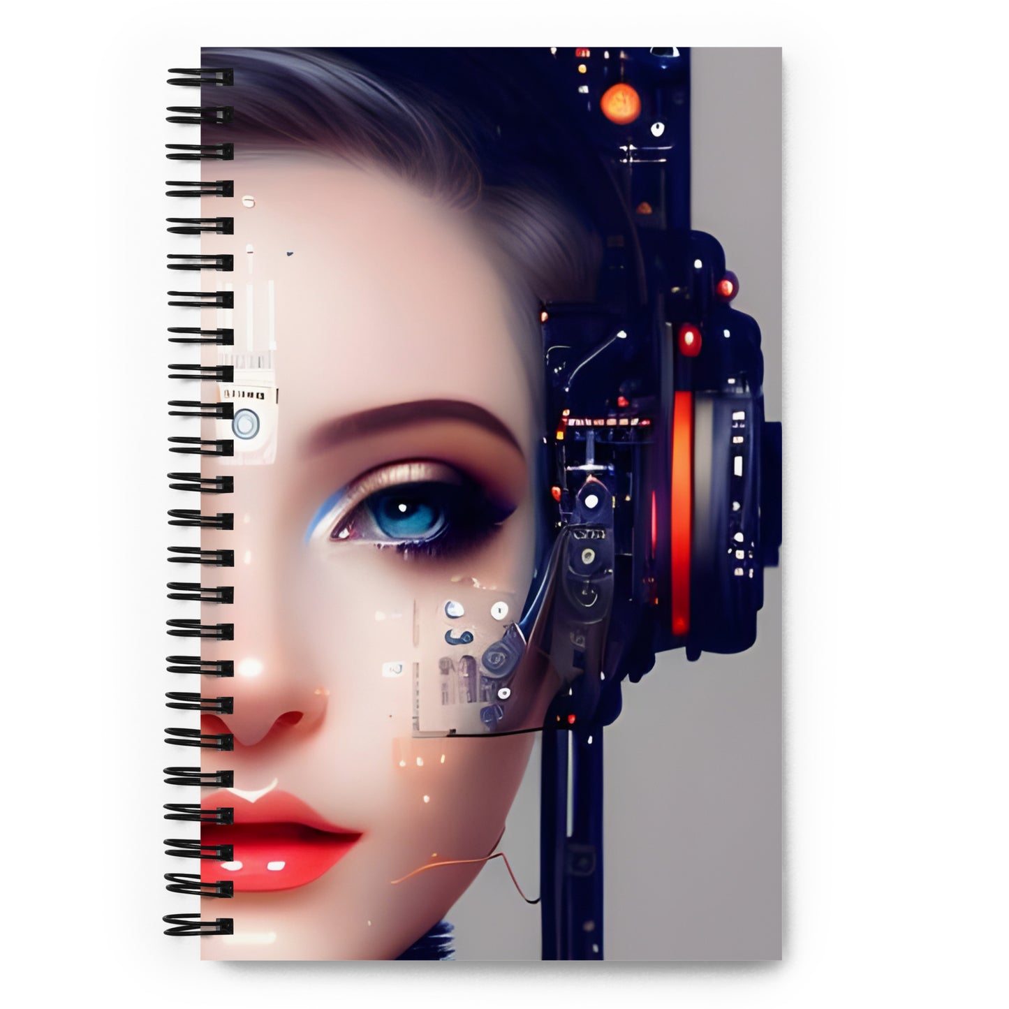 Techno Girly Spiral notebook