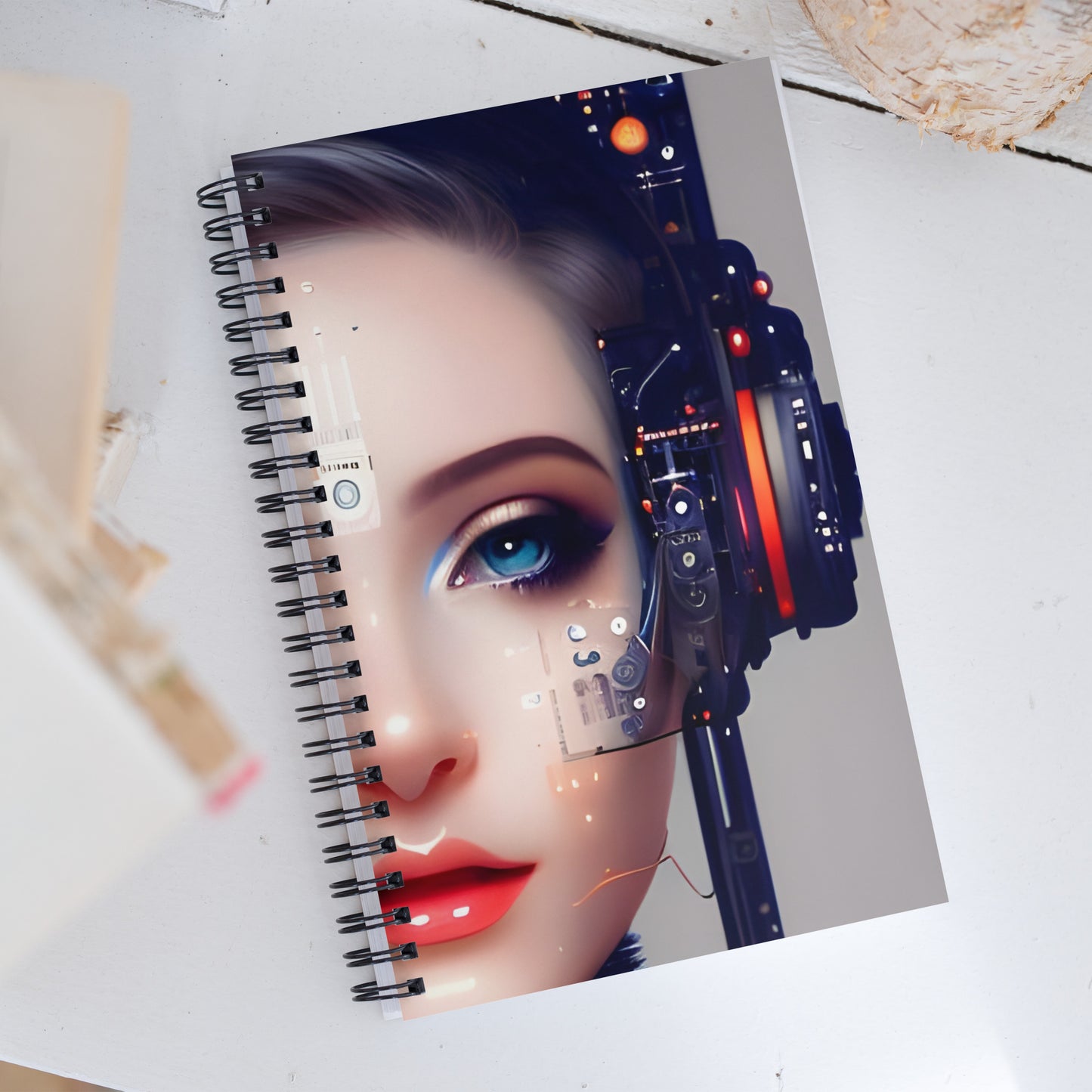 Techno Girly Spiral notebook