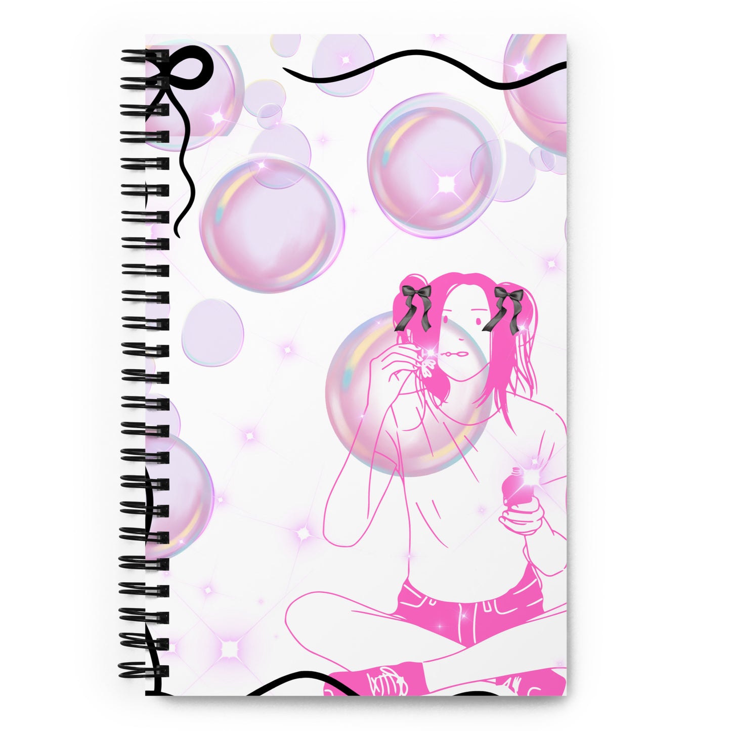 Bubble Brain Spiral notebook