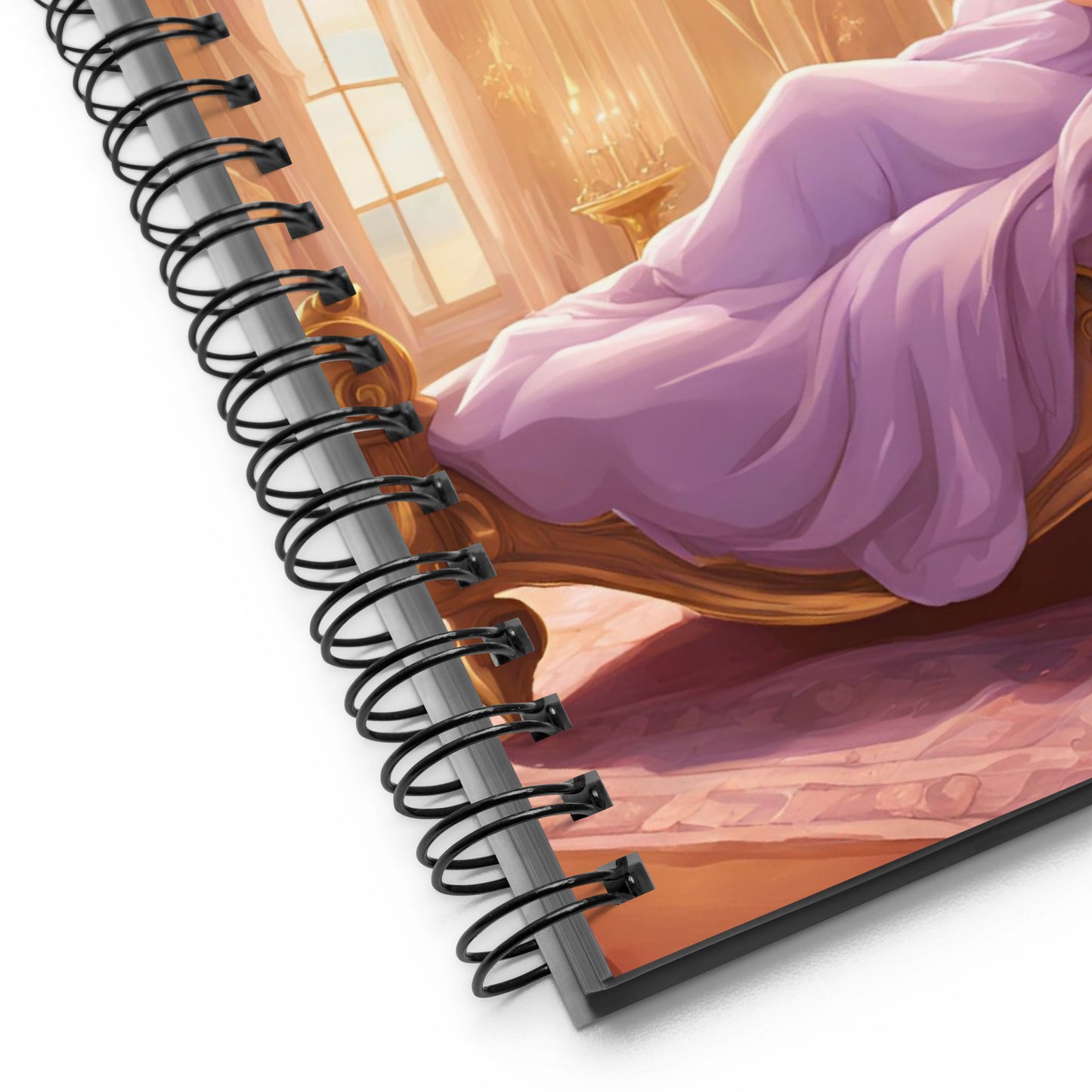 Sleeping Princess Spiral notebook
