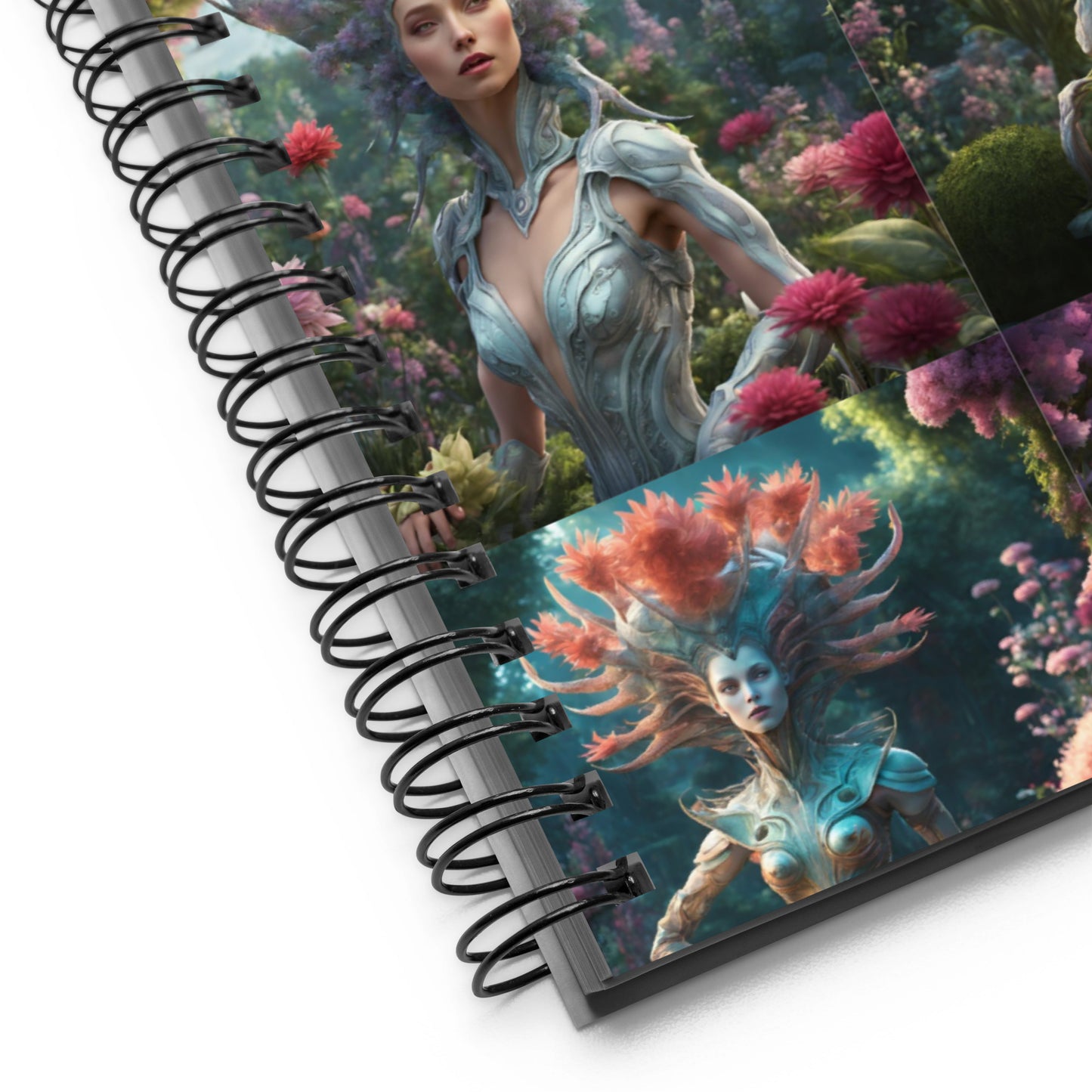 Galactic Garden Party Spiral notebook