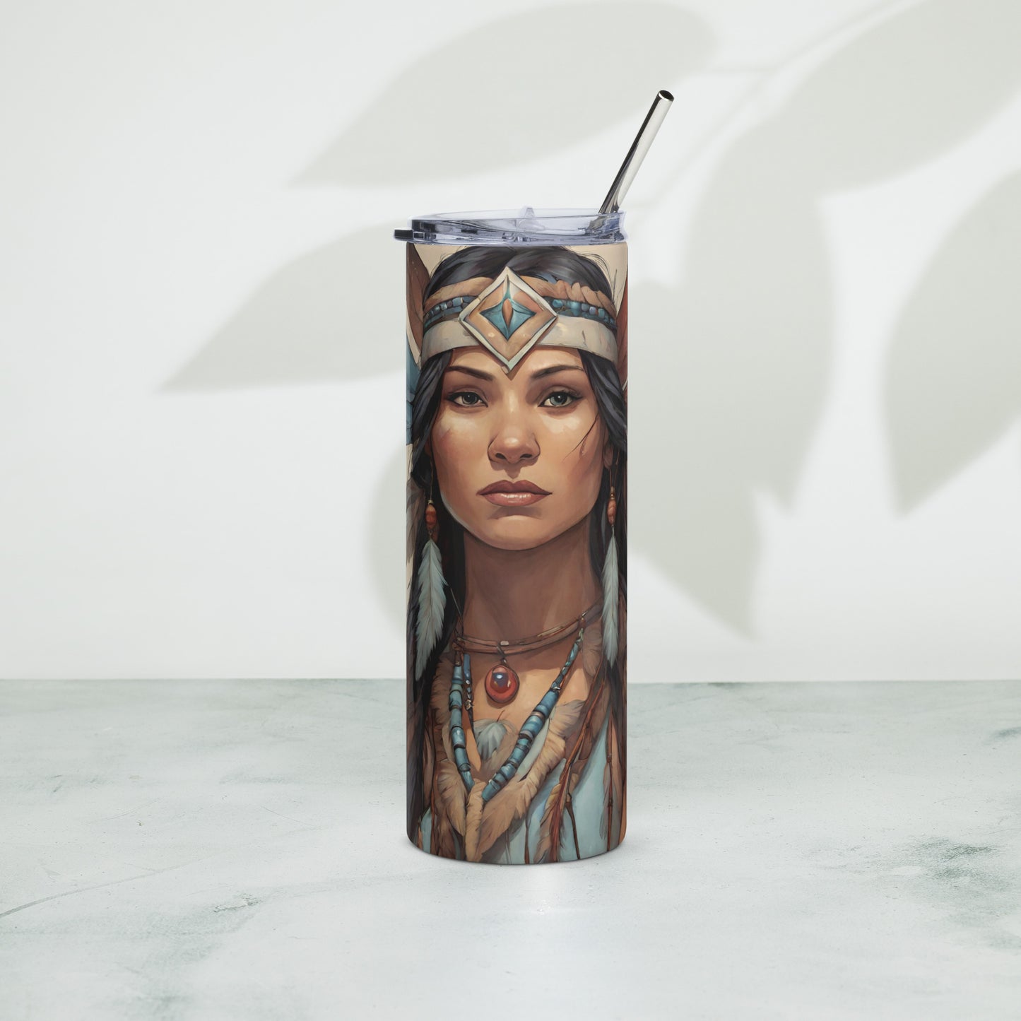 Beautiful indigenous Fairy style Stainless steel tumbler