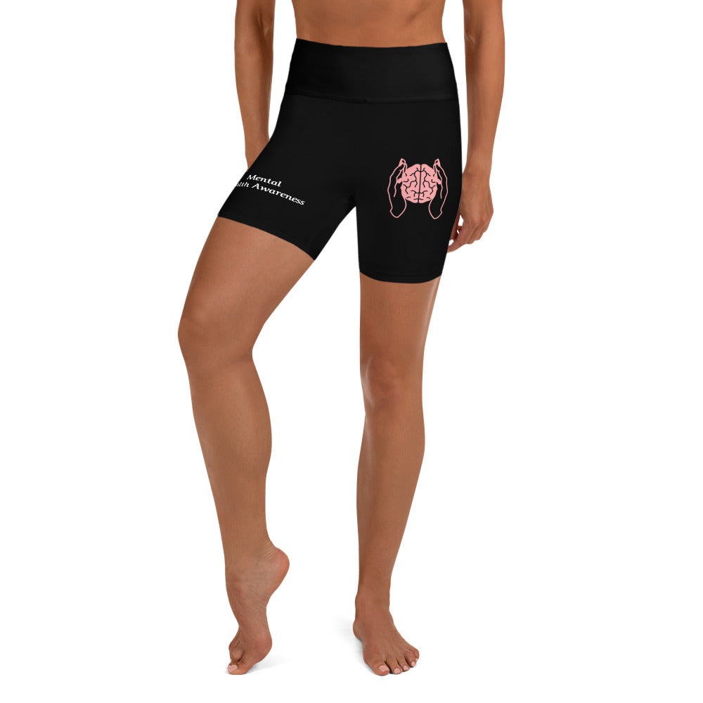Mental Health Awareness Yoga Shorts