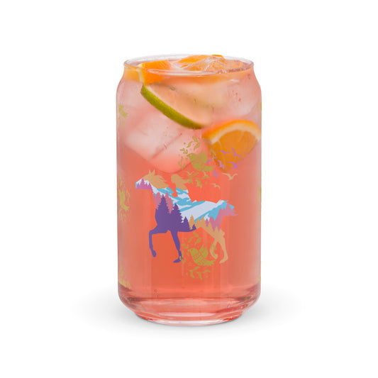 Horse Can-shaped glass