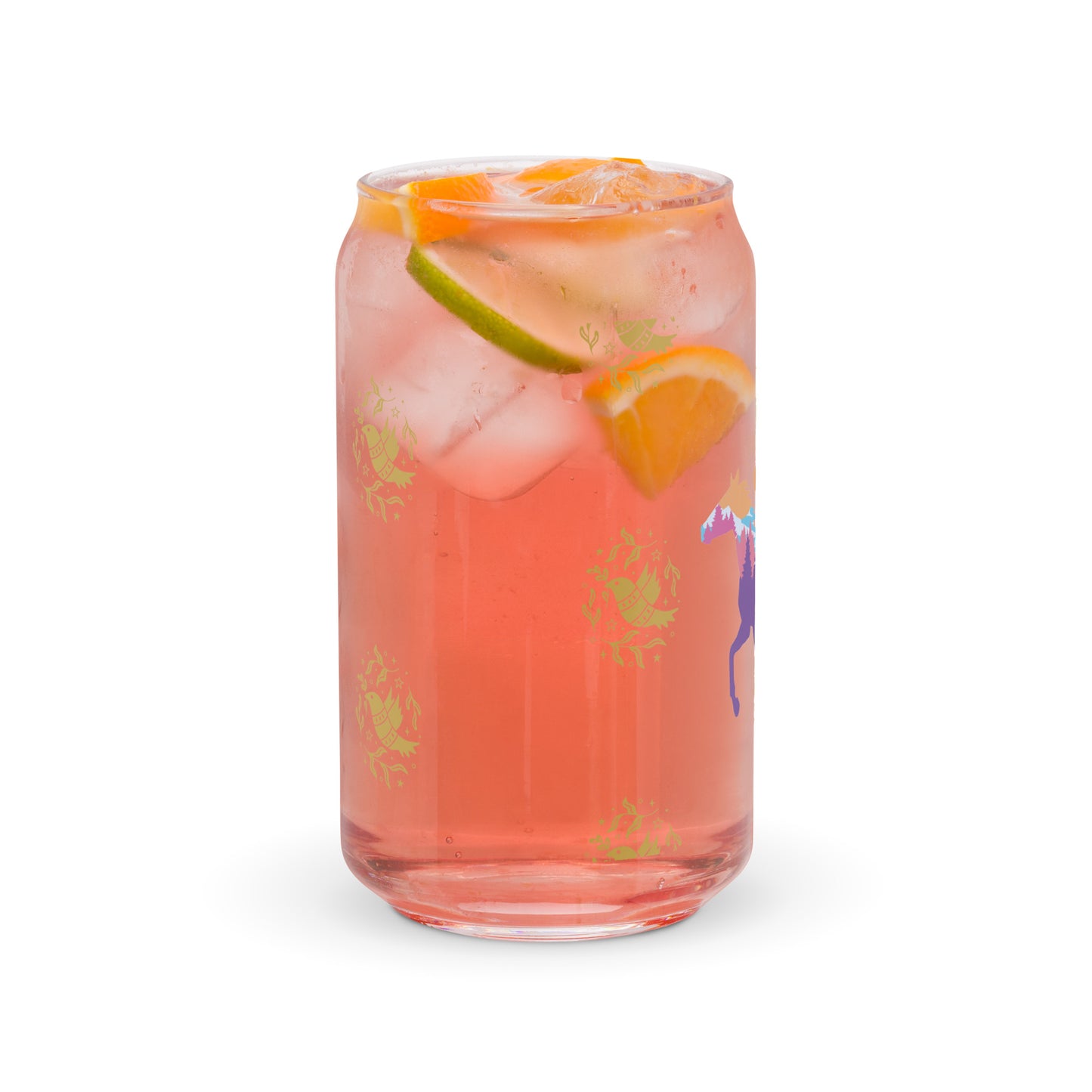 Horse Can-shaped glass