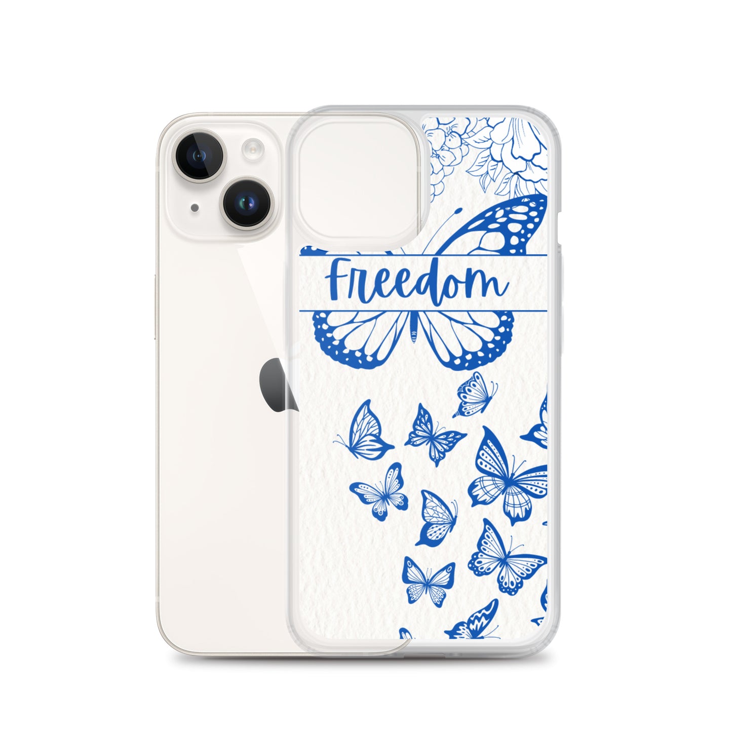 Freedom Butterfly Clear Case for iPhone®