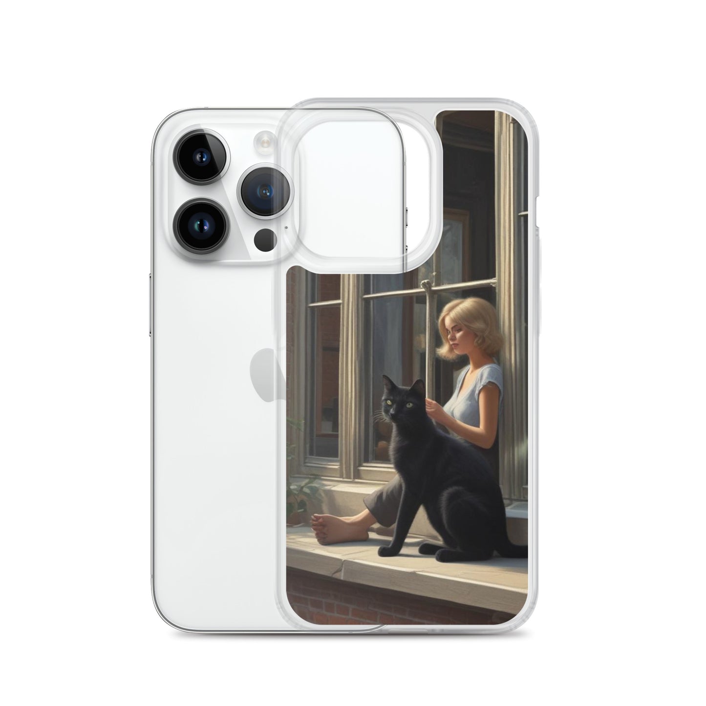 Black Cat Clear Case for iPhone®