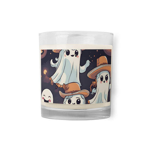 Glass jar soy wax candle