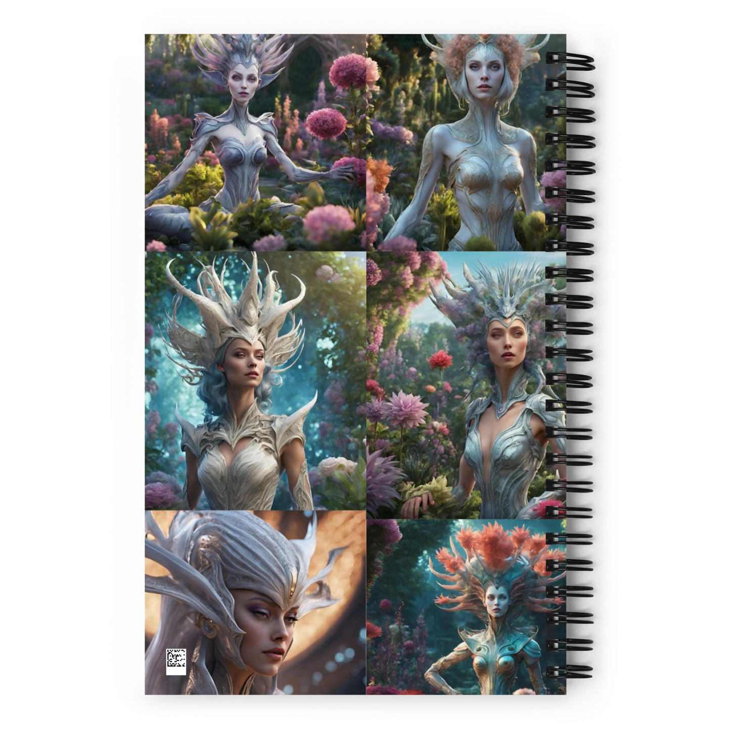 Galactic Garden Party Spiral notebook