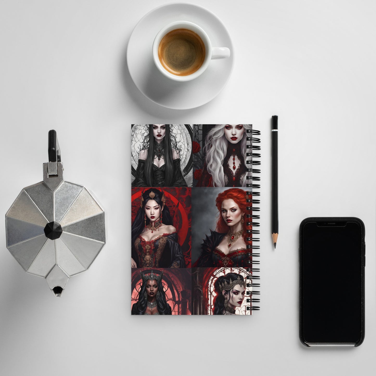 Vampire Queen Spiral notebook