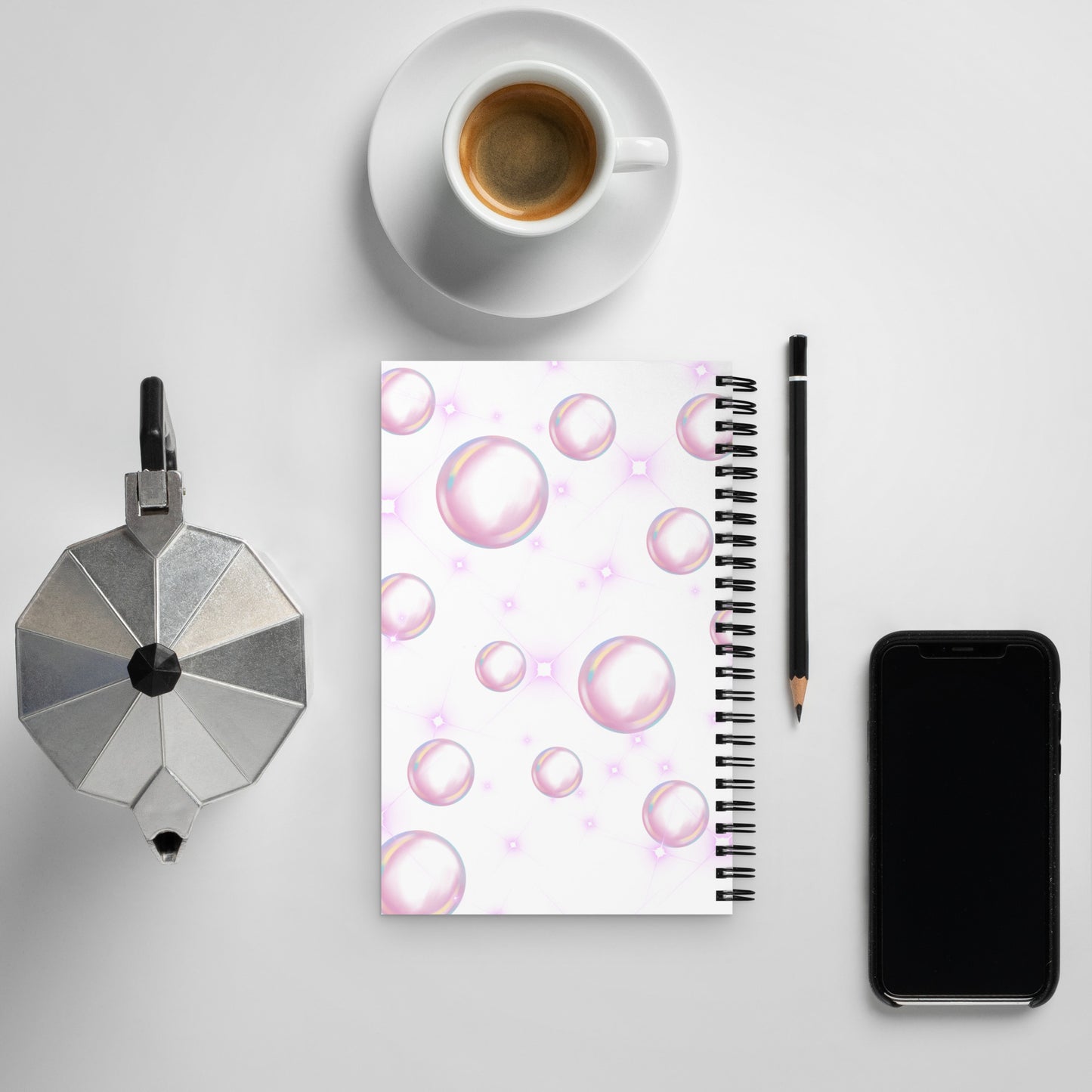 Bubble Brain Spiral notebook