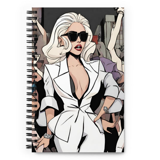 Lady Gaga Spiral notebook