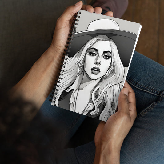 Lady Gaga Spiral notebook