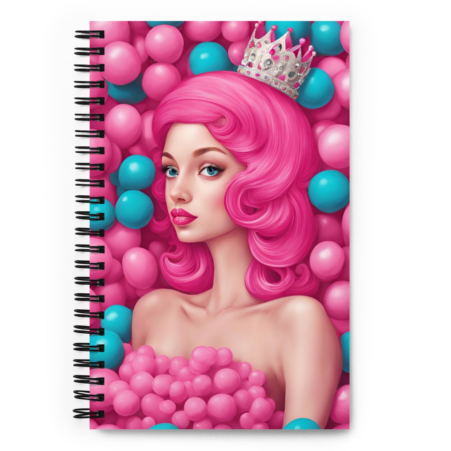 Bubble Princess Spiral notebook
