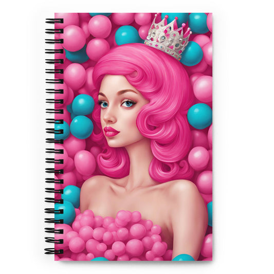 Bubble Princess Spiral notebook