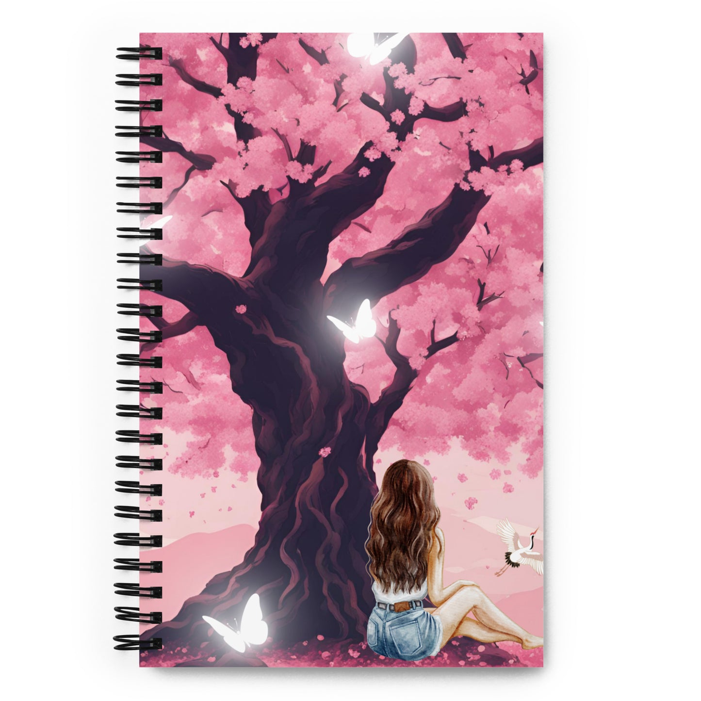 Butterfly Spiral notebook