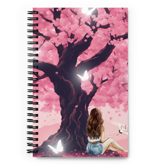 Butterfly Spiral notebook