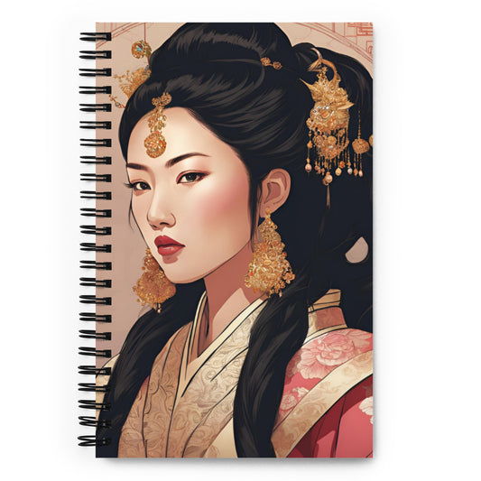 Asian Princess Spiral notebook