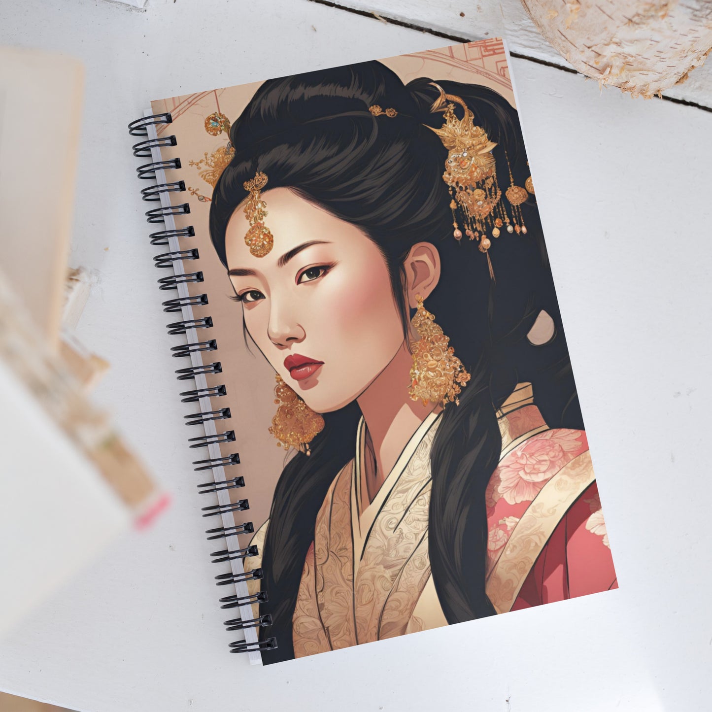Asian Princess Spiral notebook