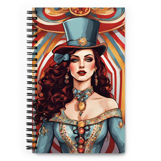 Circus Performers Spiral notebook