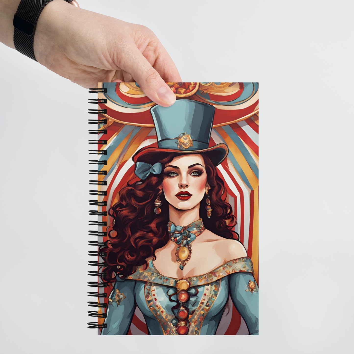 Circus Performers Spiral notebook
