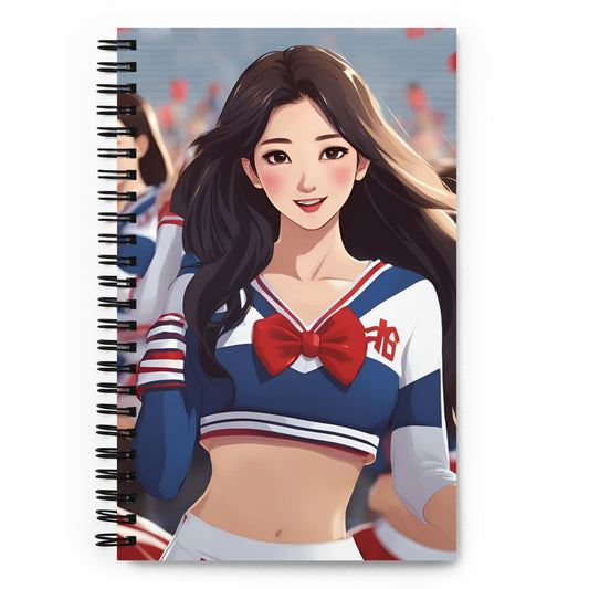 Cheerleading Spiral notebook