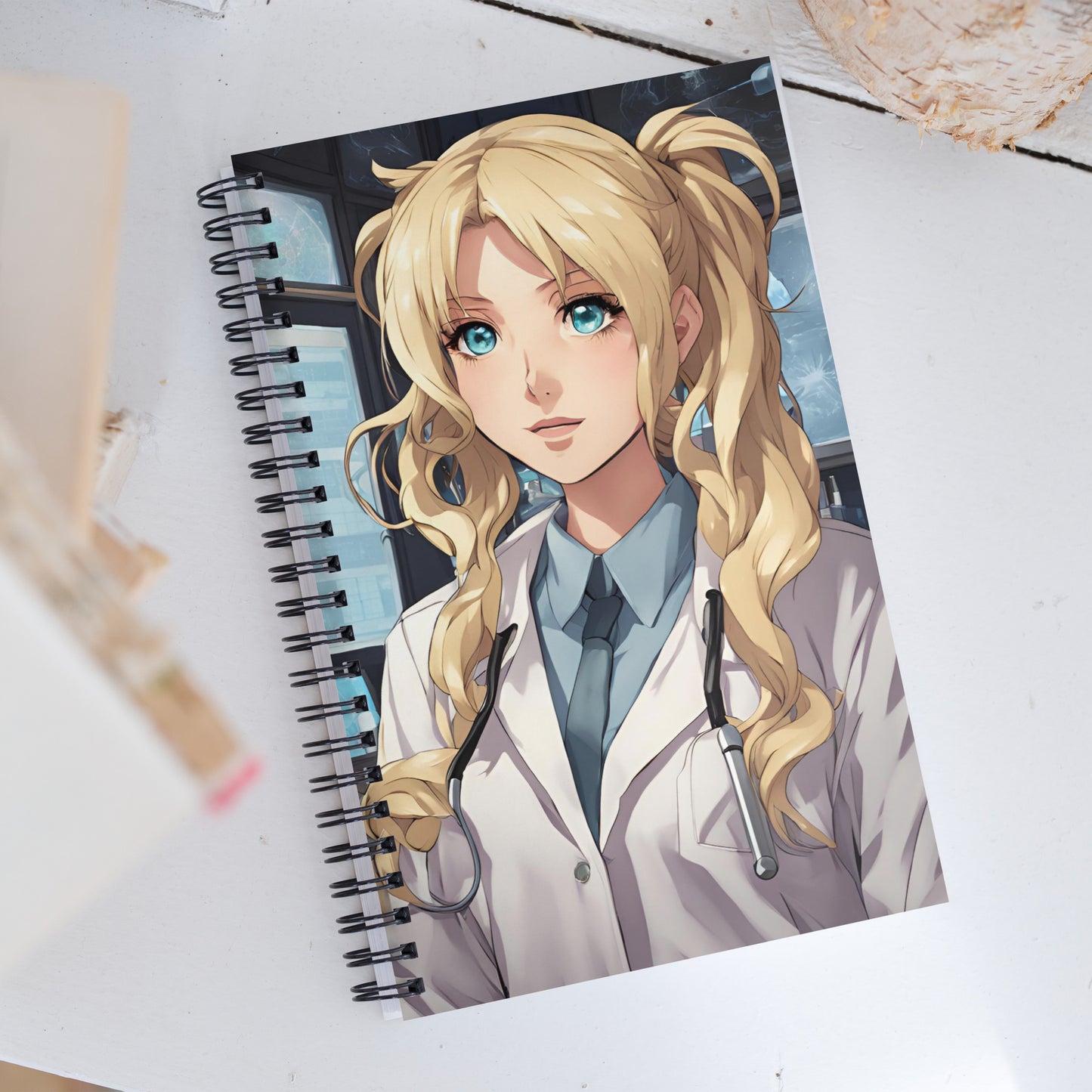 The bhad scientist Spiral notebook
