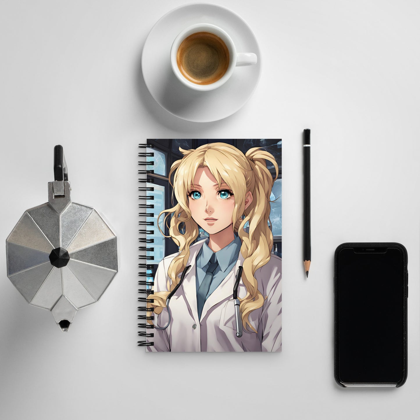 The bhad scientist Spiral notebook