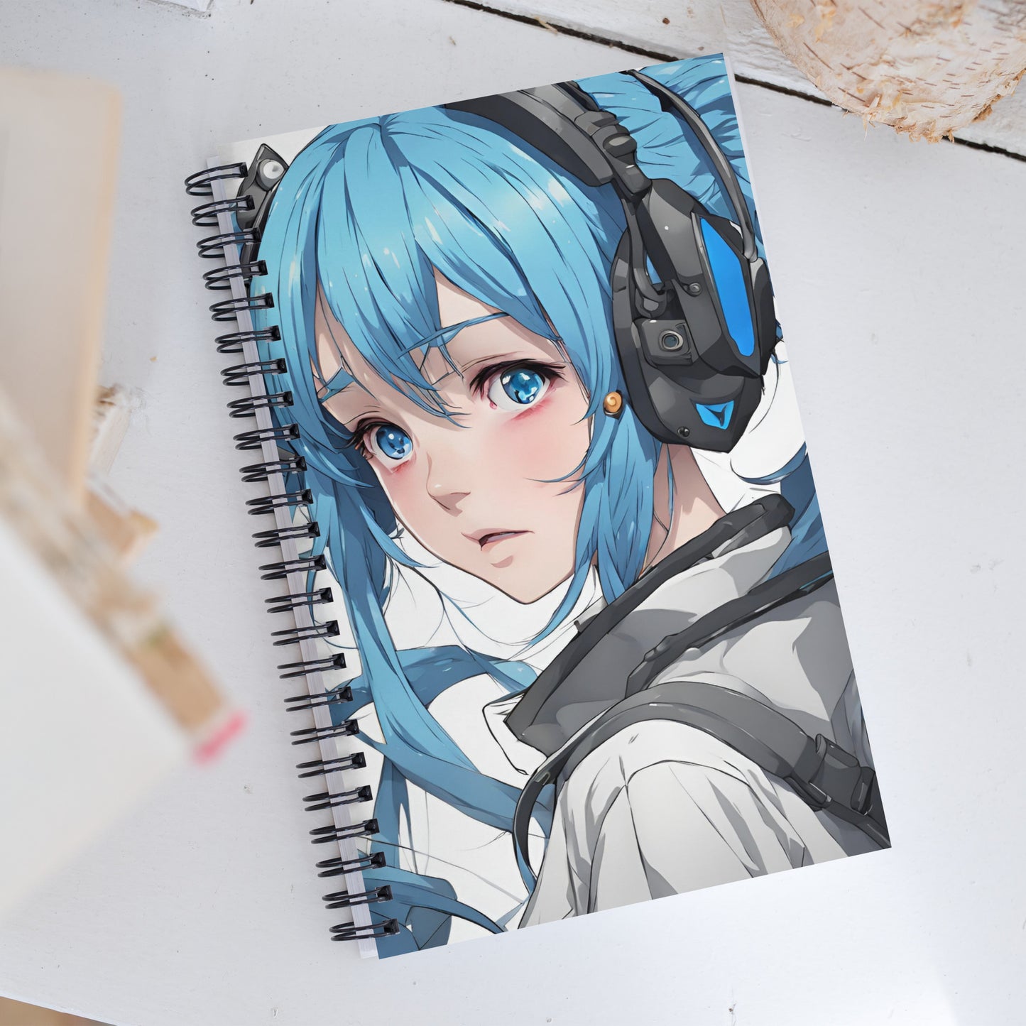Techno Girly Spiral notebook