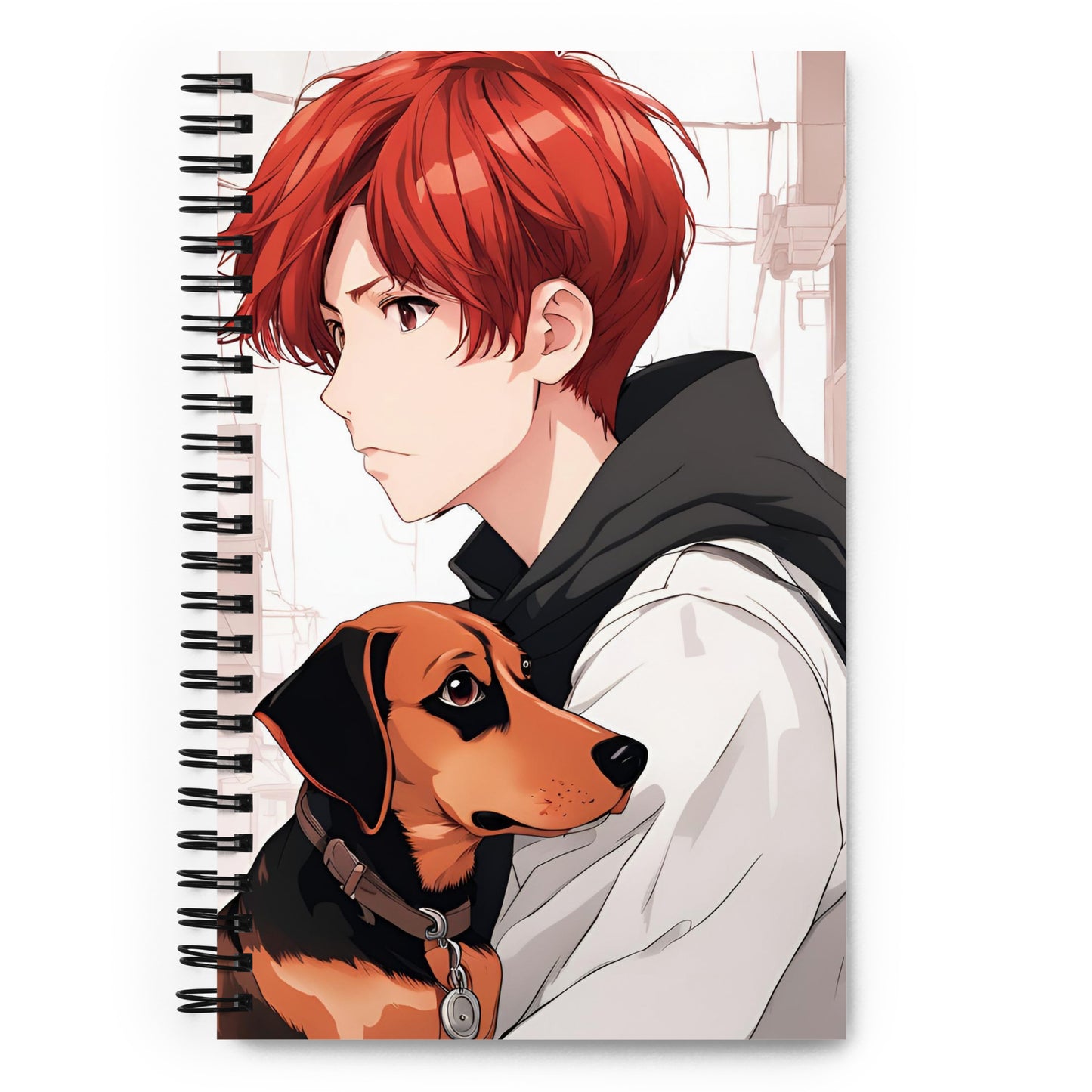 Anime guy Spiral notebook