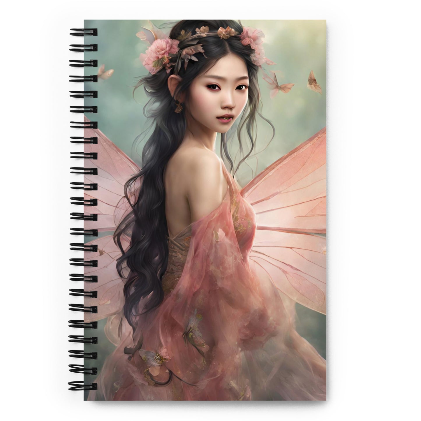 Beautiful Fairy Spiral notebook