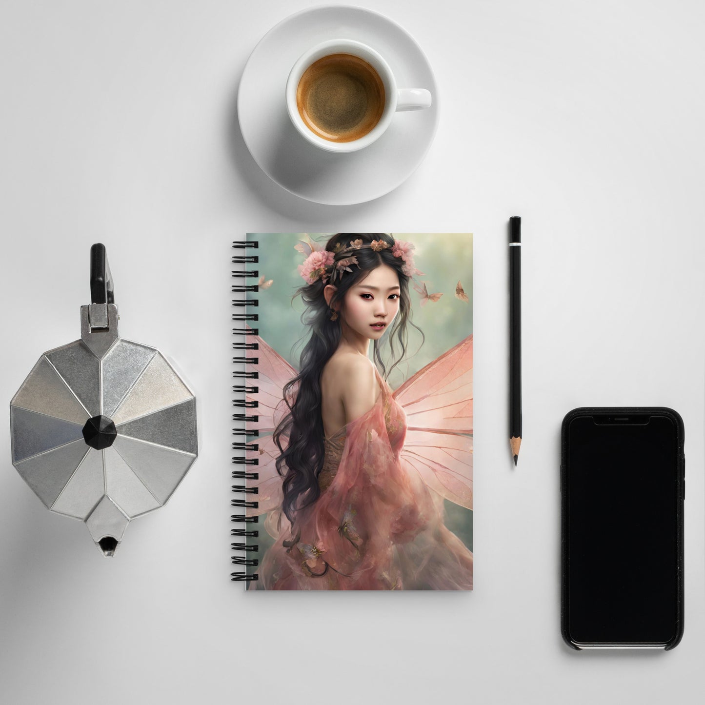 Beautiful Fairy Spiral notebook