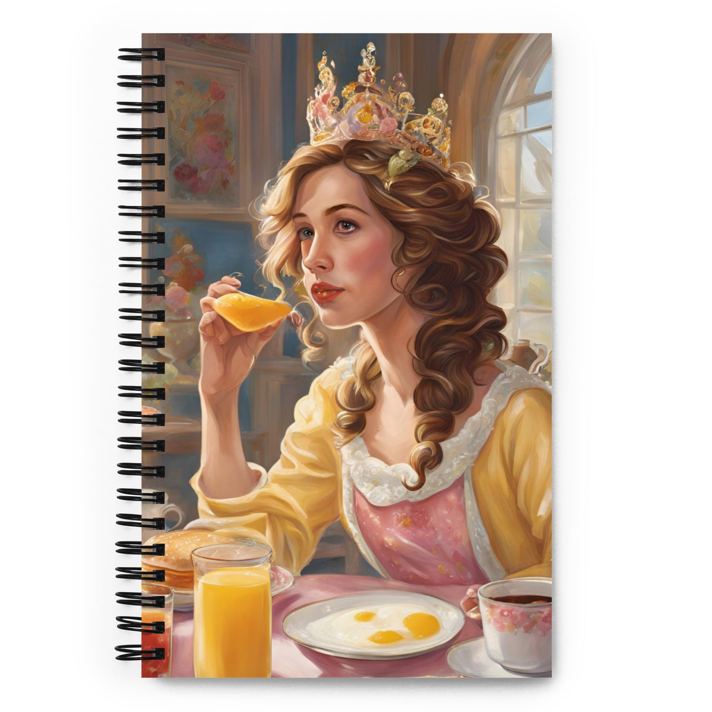 Breakfast Princess Spiral notebook