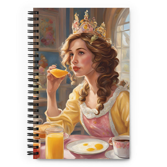 Breakfast Princess Spiral notebook