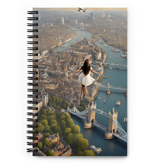 Lucid Dream sky Dancer Spiral notebook