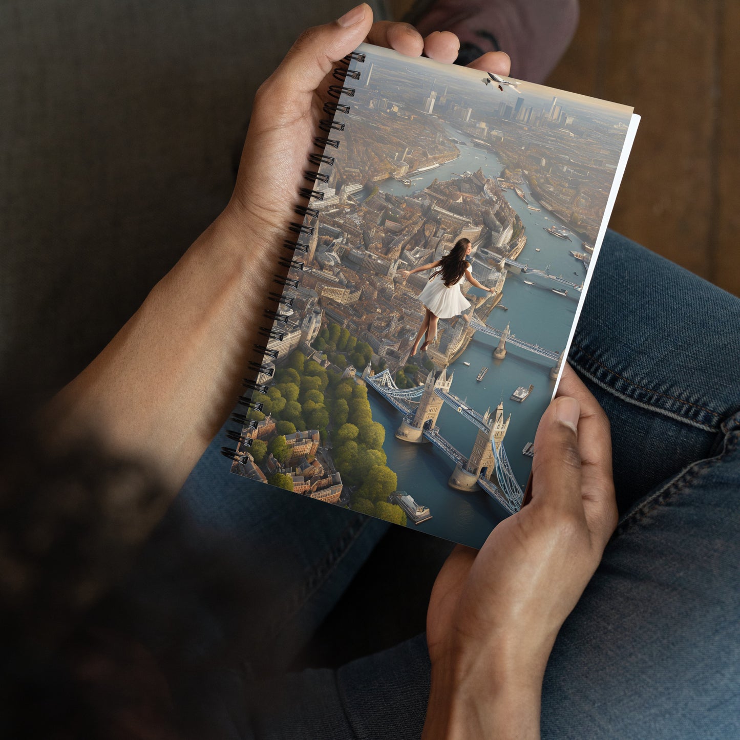 Lucid Dream sky Dancer Spiral notebook