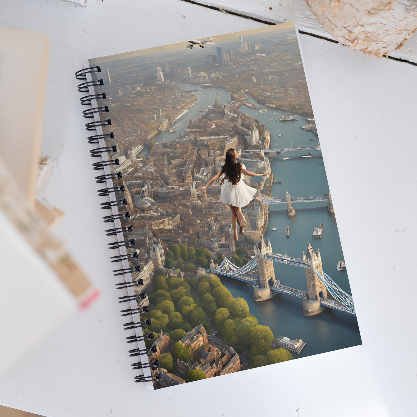Lucid Dream sky Dancer Spiral notebook
