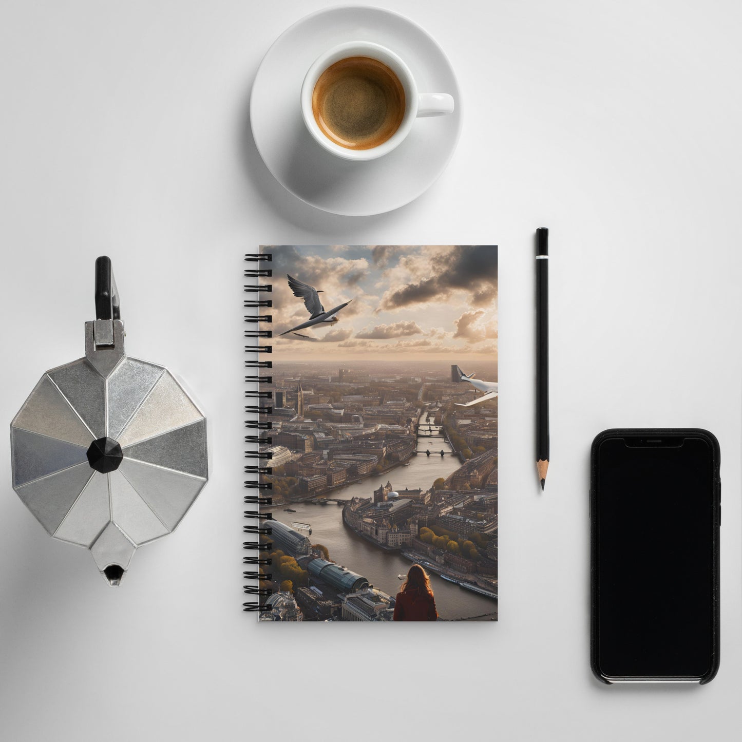 A strange New Land Spiral notebook