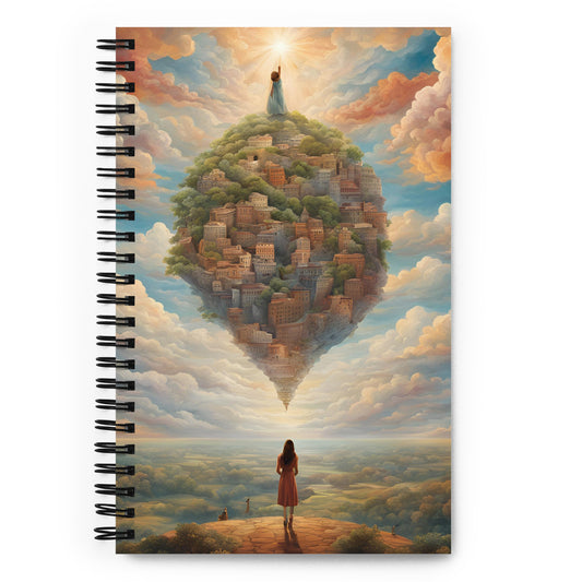 Head in the clouds Spiral notebook