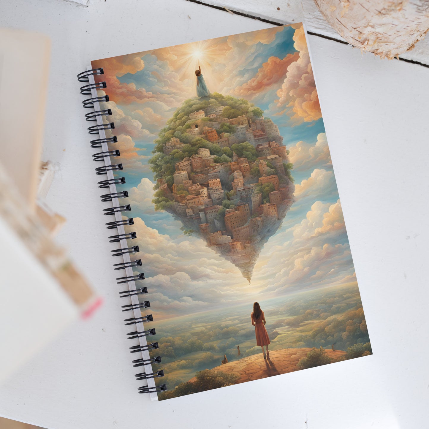 Head in the clouds Spiral notebook