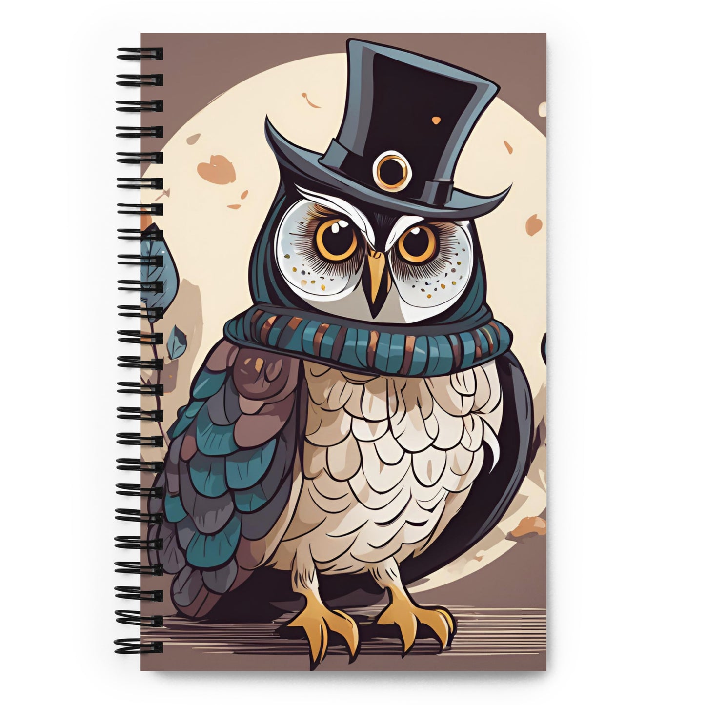 Owl Spiral notebook