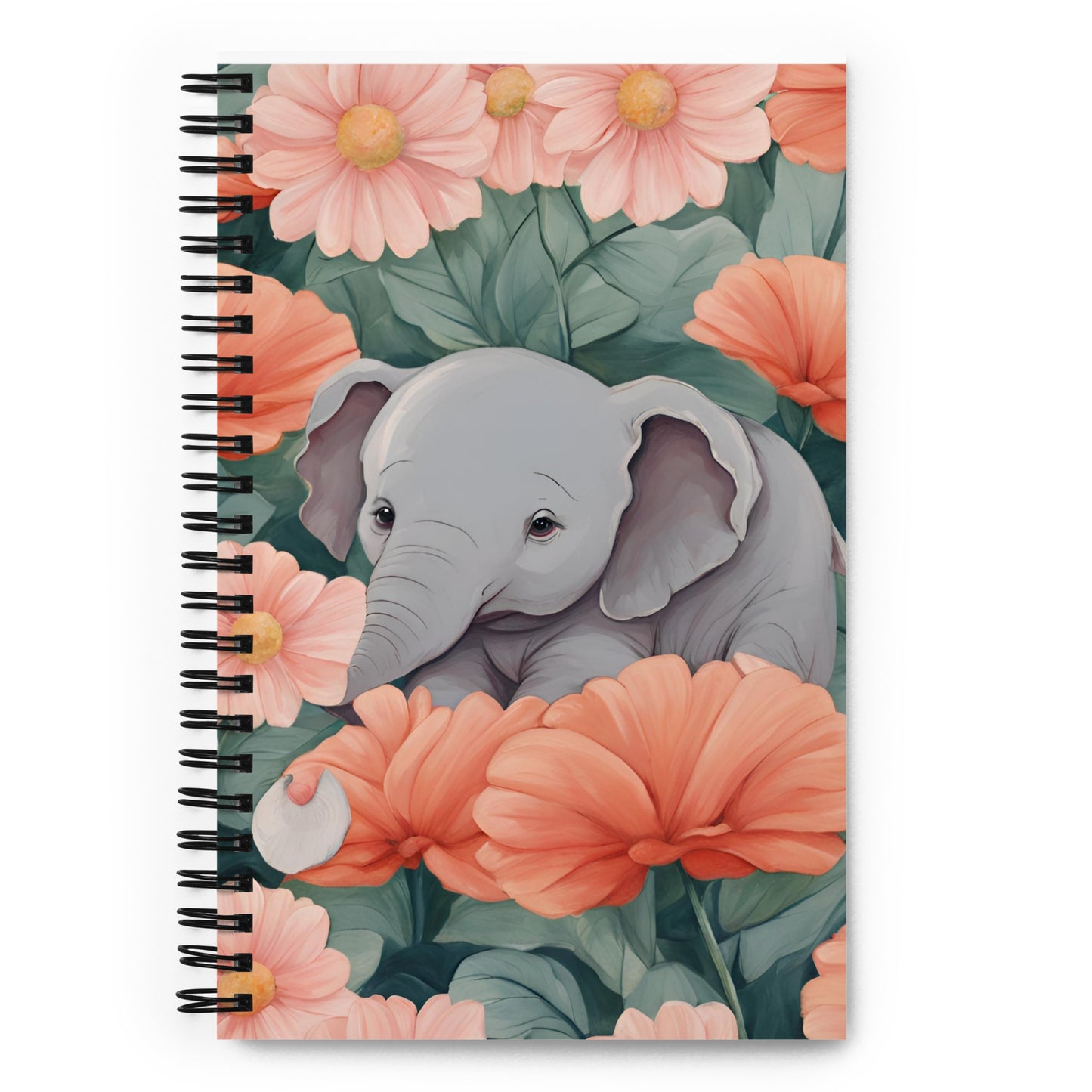Tinsy Elephant Spiral notebook